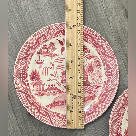 Antique Pair of Kanedai Willow Plates - Picture 3 of 11